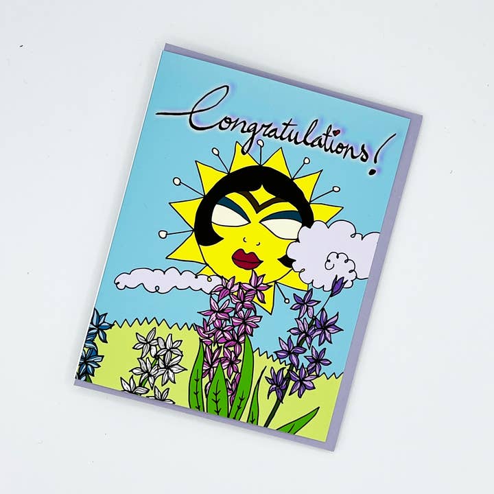 Congratulations Sun Card for wholesale by Spooksvilla