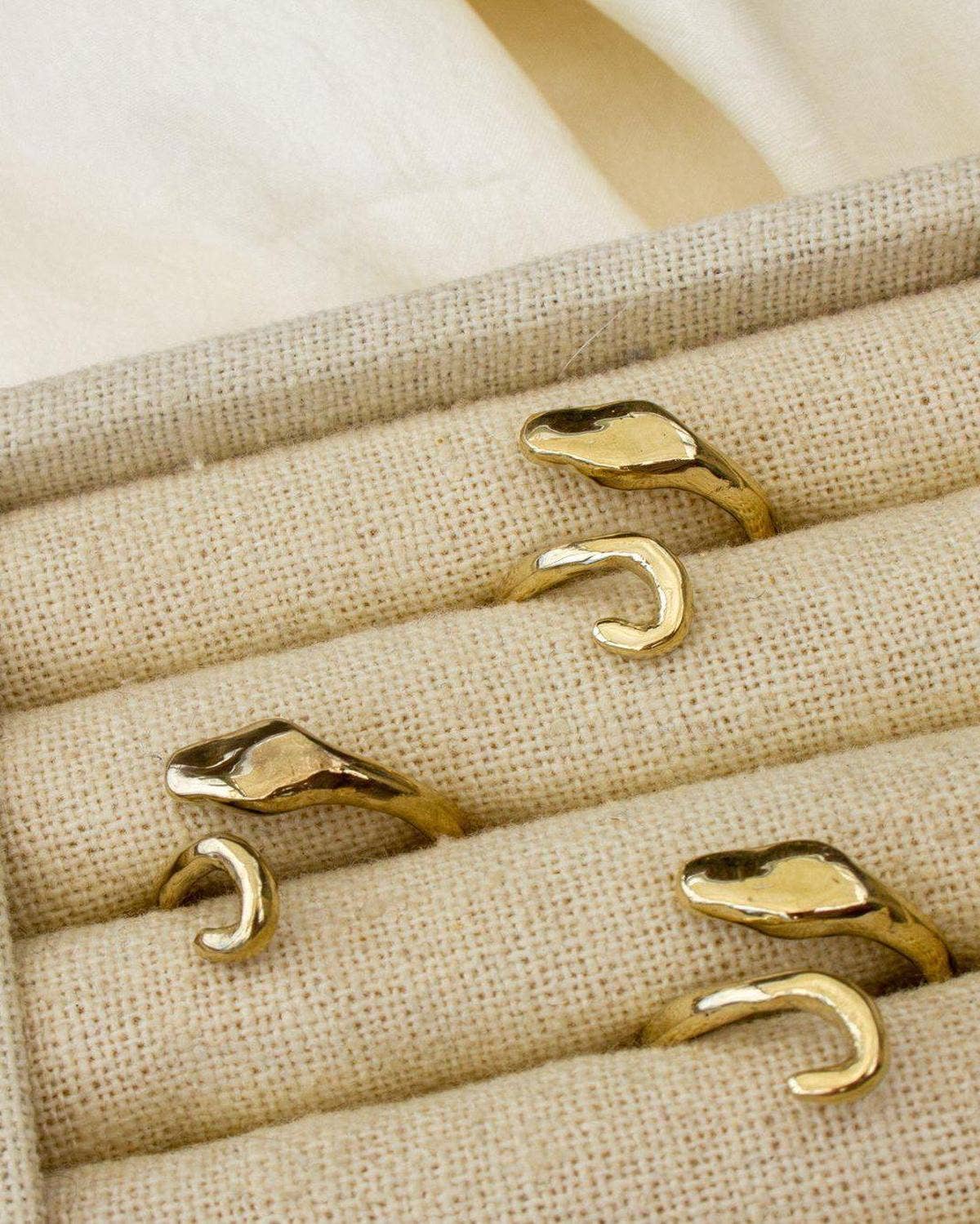 Dea Dia - Wholesale Band/Stacked Ring - Serpent Guardian Wrap Ring4