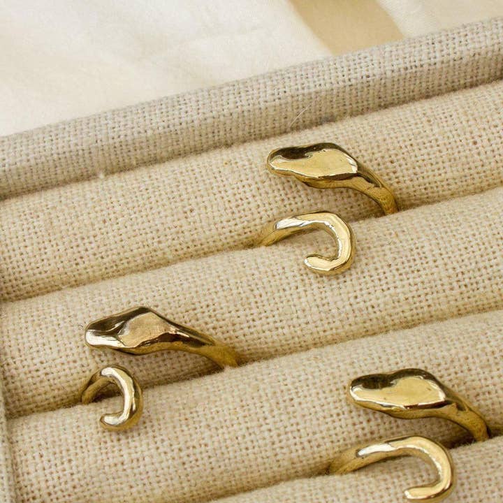 Dea Dia - Wholesale Band/Stacked Ring - Serpent Guardian Wrap Ring4