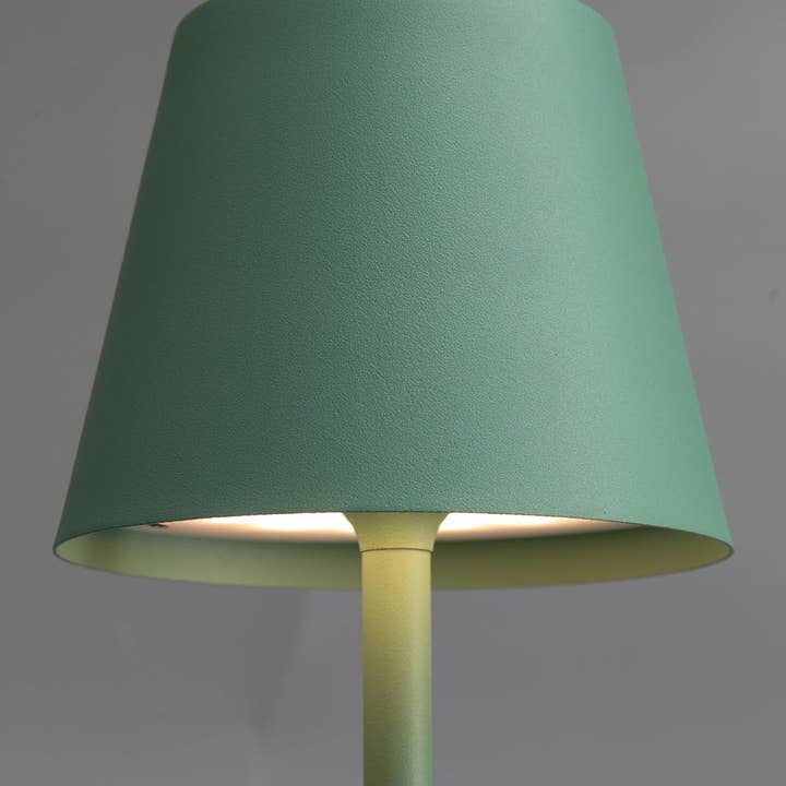 Two Pack Cordless LED Table Lamp 5000mAh Battery Portable Dimmable Green Desk Lamp With 3 Color Temperatures for wholesale on Faire7