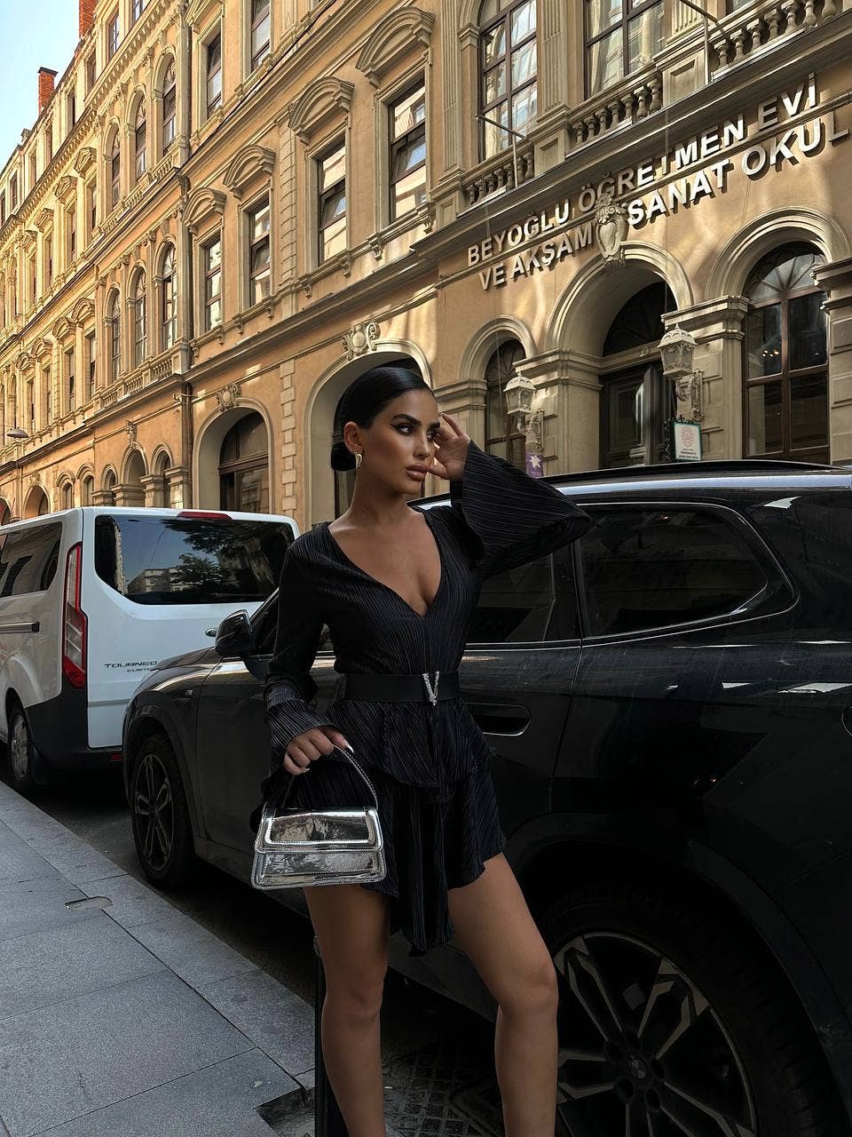 Standpoint Top - Wholesale Dress - Women's - The Bella Pleated Mini Dress – 100617