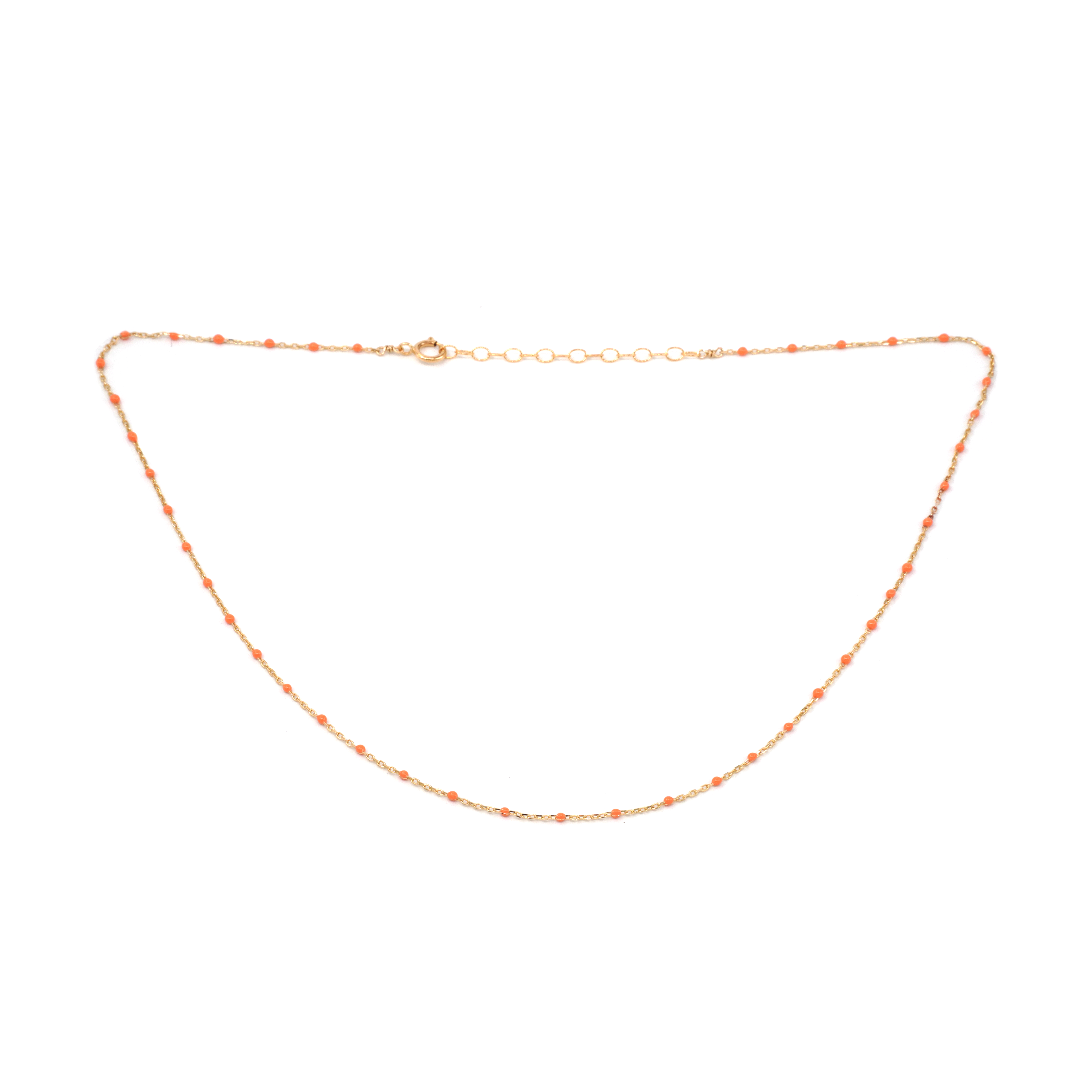 May Martin - Wholesale Link & Chain Necklace - Enamel & Gold Necklace1