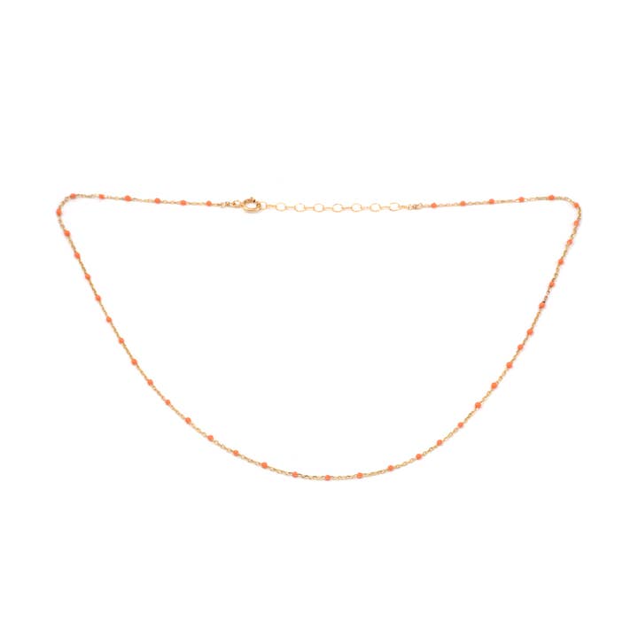 May Martin – wholesale Link & chain necklace – Enamel & Gold Necklace1