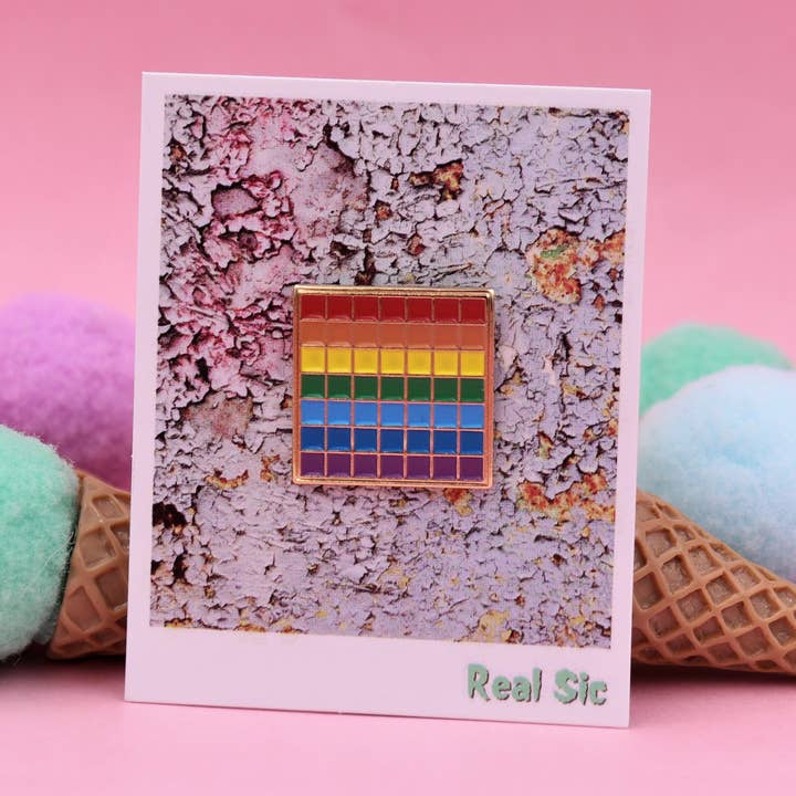 Rainbow Pride Pin - LGBT Pride Series. for wholesale by Real Sic