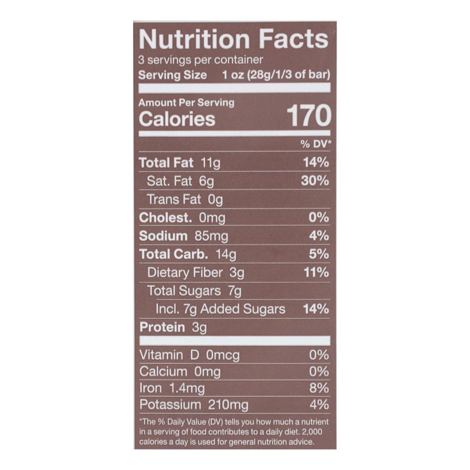 Ware Spark - Wholesale Chocolate Bar - Endangered Species Natural Chocolate Bar - Dark Chocolate - 72 Percent Cocoa - Sea Salt And Almonds - 3 Oz Bars - Case Of 122