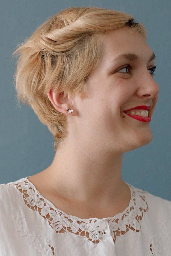 My Sen - Wholesale Stud/Post Earrings - LOTUS nails large petal2