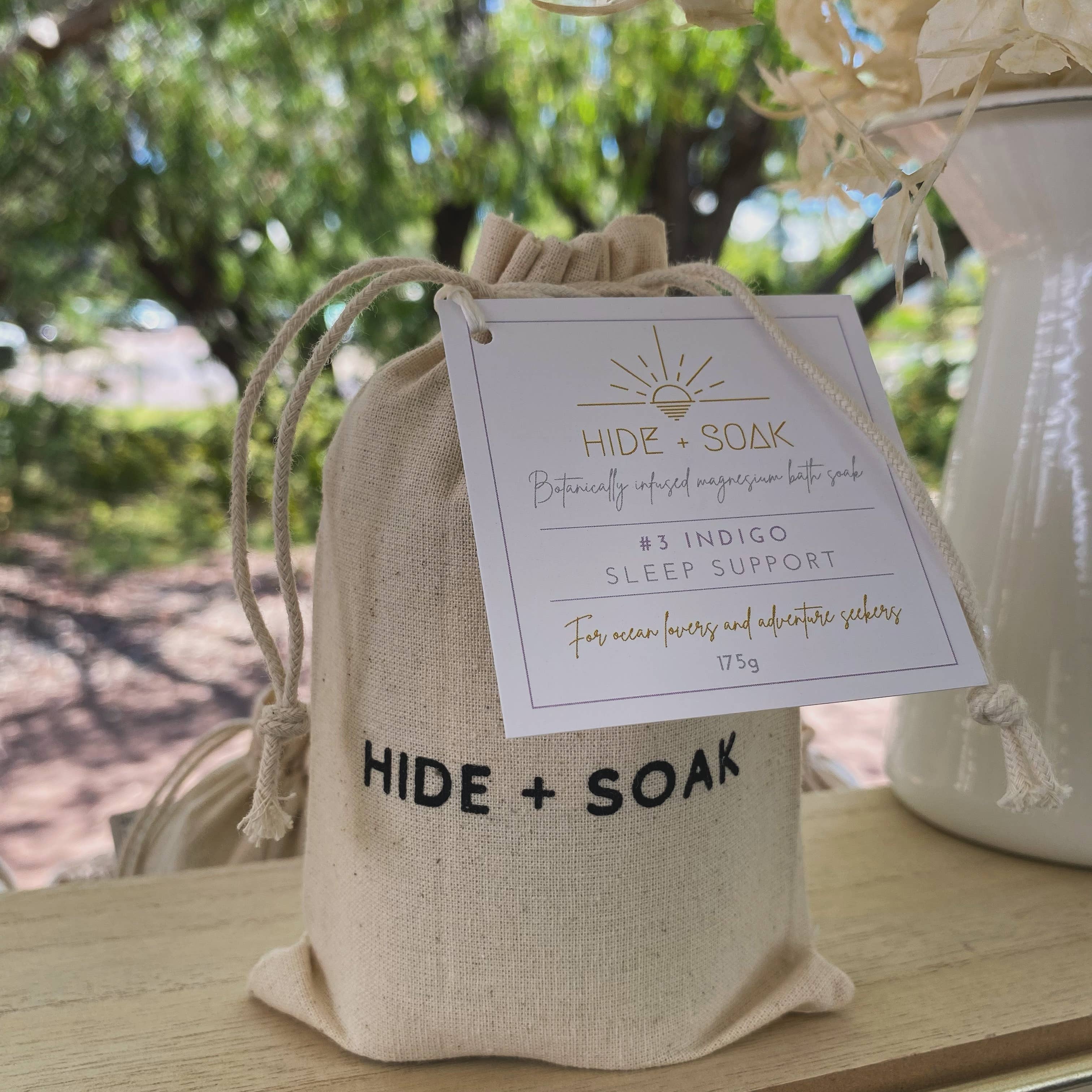 Hide + Soak | Luxurious Bath Soaks & Magnesium Oil - Wholesale Bath salts - #3 Indigo - Sleep Support - Magnesium Bath + Foot Salts0