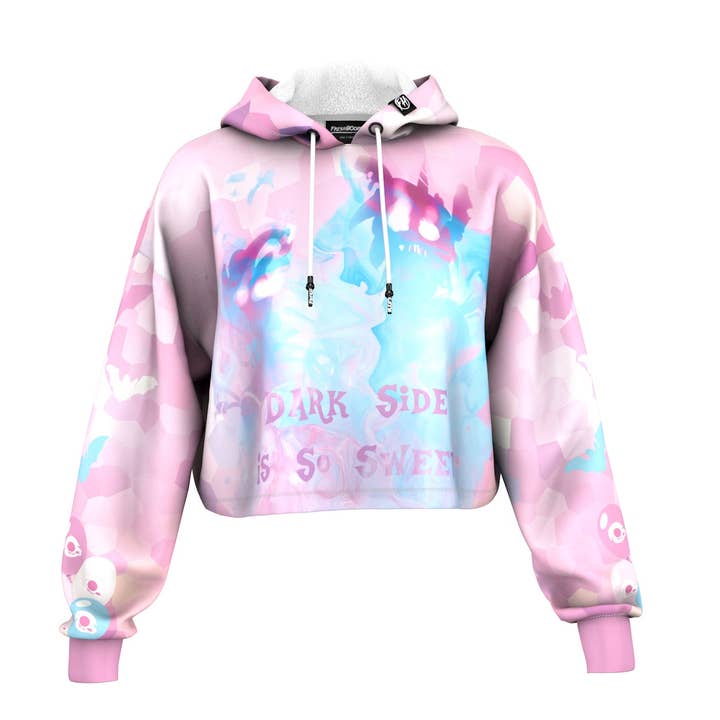 Demon Pony Cropped Hoodie for wholesale by FreshHoods