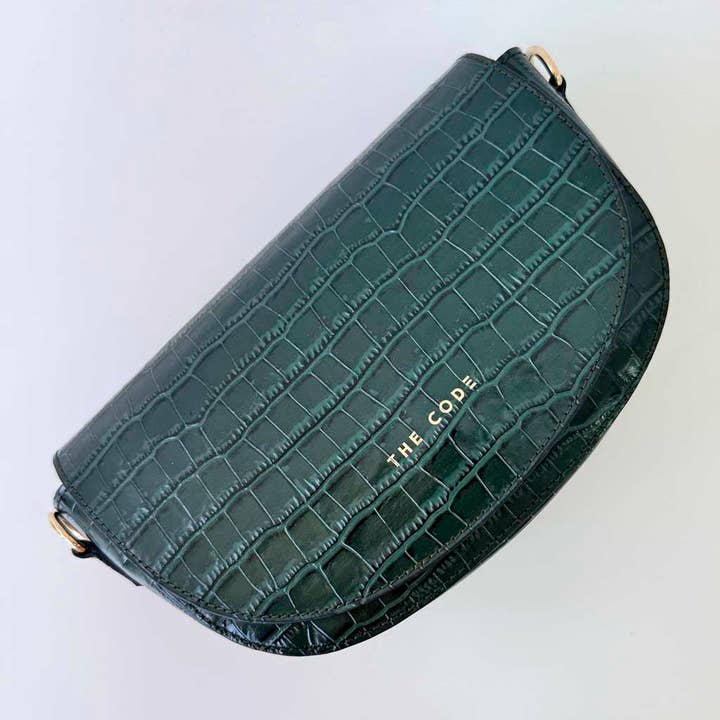 THE CODE - Wholesale Shoulder Bag - Women's - ALMA GREEN SHOULDER BAG