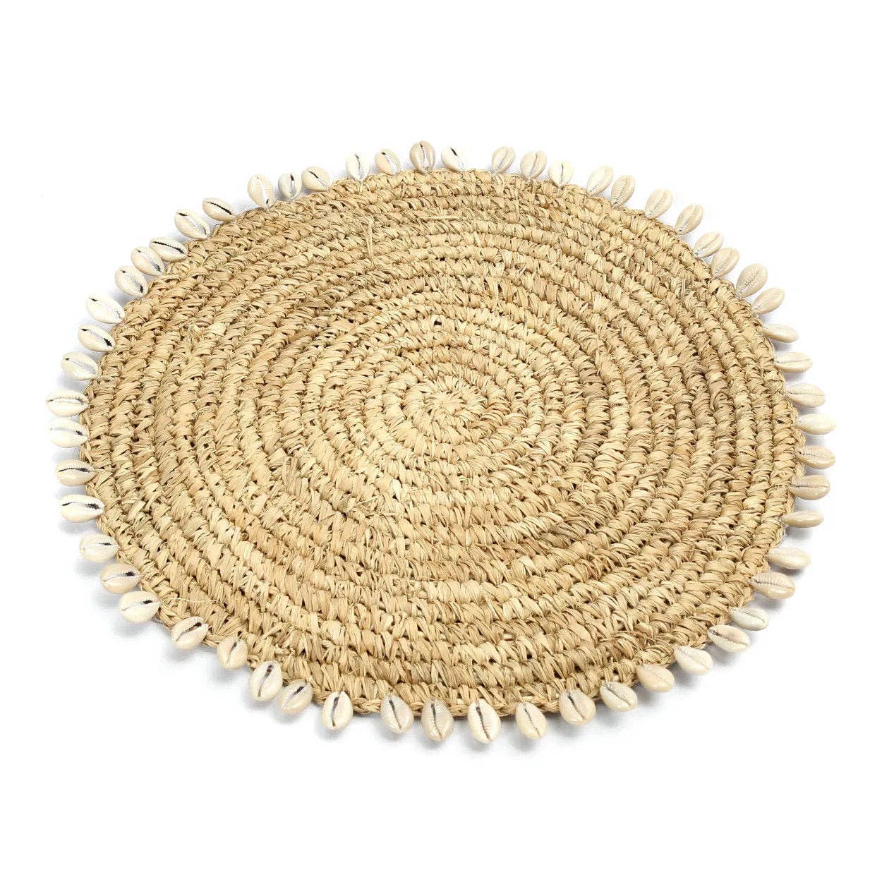 Bazar Bizar Living - Wholesale Placemat - De Raffia Shell Placemat - Naturel0