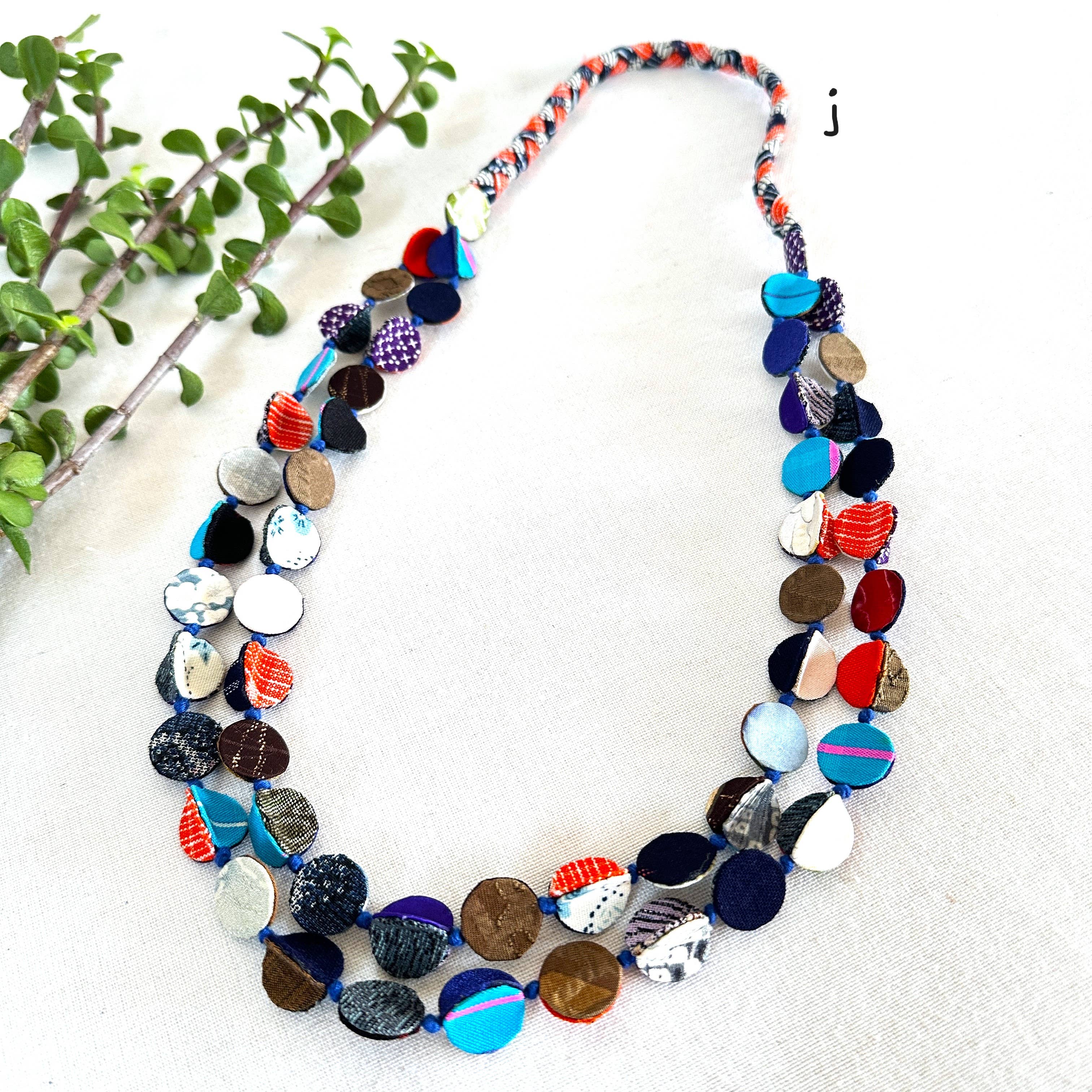 Sophie Silks - Vente Colliers plastrons - Collier kimono à double brin8