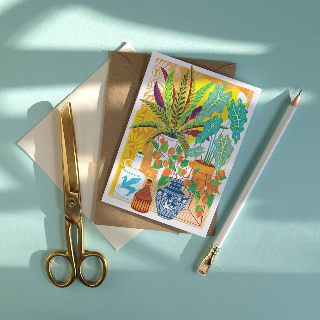 Printer Johnson Ltd – wholesale Everyday greeting card – Vessels | Everyday greetings card | House plants, tropical1