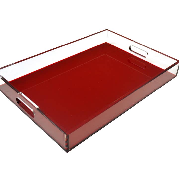 Decorium Living - Wholesale Serving Tray - Lucite Tray with handle7