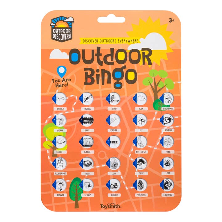 Toysmith - Wholesale Card Game - Outdoor Discovery Outdoor Bingo 4-Pack-Travel or Yard Game