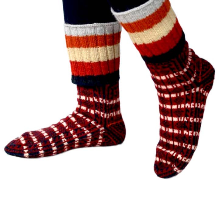 SONNATI - Wholesale Sock Slippers - Unisex - Unisex Wool House Sock Slipper - Brand Name: Zoe (SK 84)7