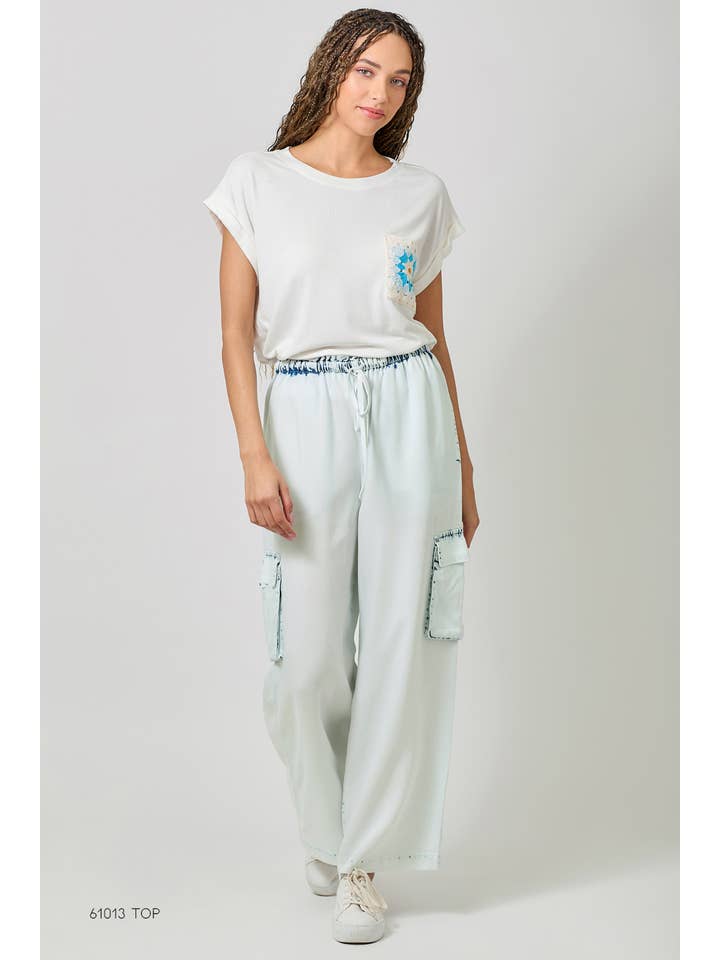 Mystree - Wholesale Pants - Women's - 60938 Tencel Wide Leg Cargo Pants7