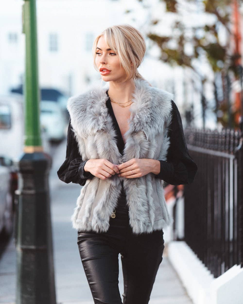 Sheepers SP .Z O.O. - Wholesale Outerwear Vest - Women's - Grey Piece Toscana Gilet2