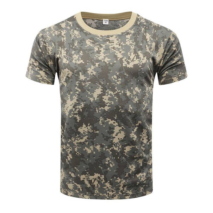 Ecovear - Wholesale T-Shirt - Men's - Men's Camouflage Tactical T-Shirt Quick-Dry Outdoor Training2