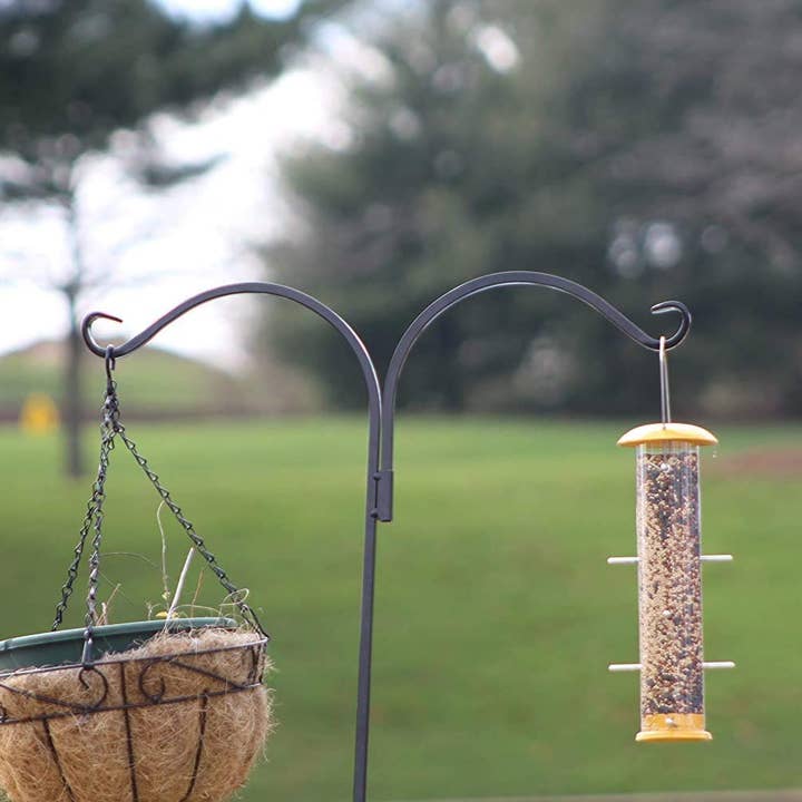 Ashman Online - Wholesale Outdoor Ornament/Decor - Ashman 91 Inch Adjustable Shepherds Hook with Twin Hooks 5/85