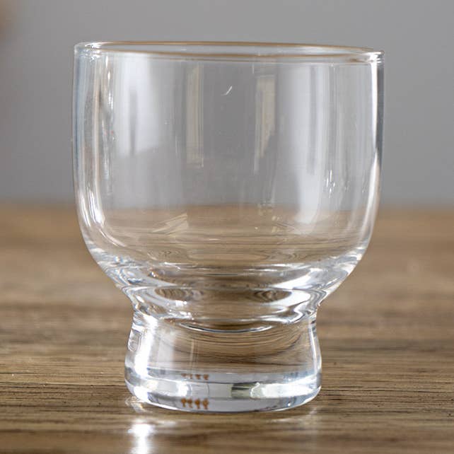 Tazza da sake in vetro trasparente da 3 once per la vendita all'ingrosso da parte di Urban Tokyo