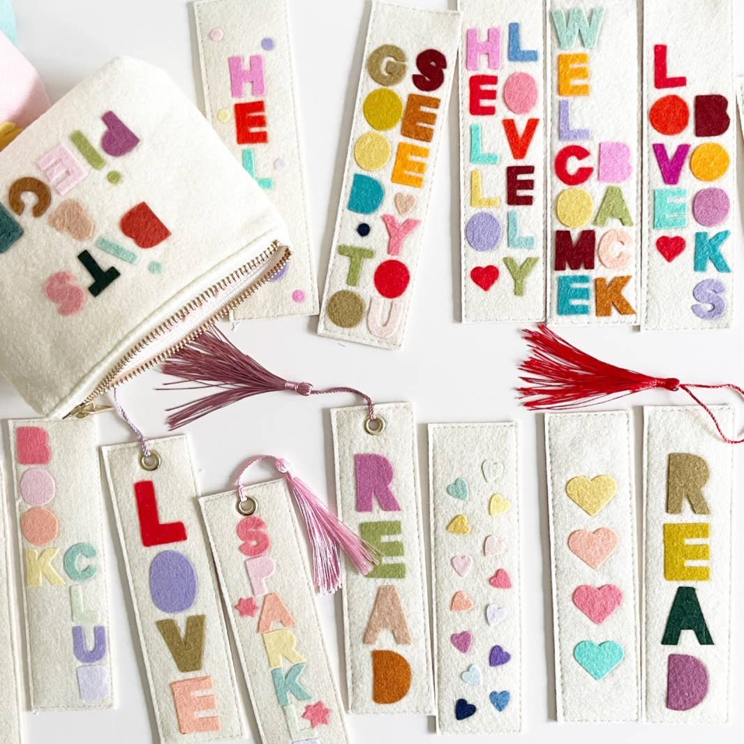 Milo & Mollie – Großhandel Lesezeichen – Hallo, schöner Filz-Lesezeichen5