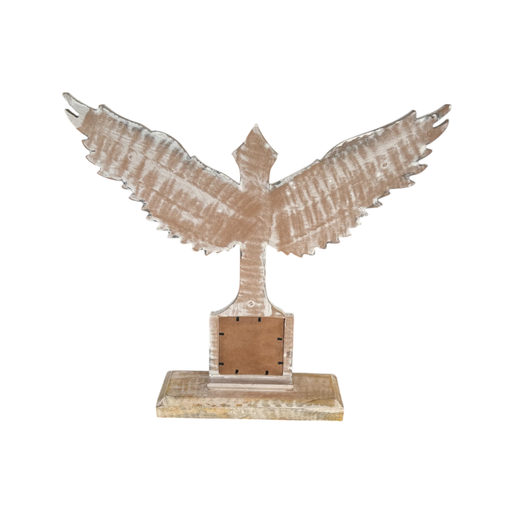 Wilco Home - Wholesale Wall Cross - Carved Wood Memorial Cross with Angel Wings and Photo Frame12