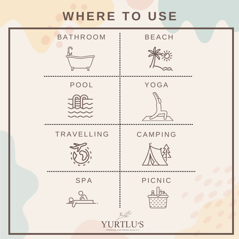 Olijfgroen YURTLU'S TURKISH COTTON Golden Sands Series strandlaken - Olijfgroen | 71 x 37 in 100% katoen voor groothandel op Faire6