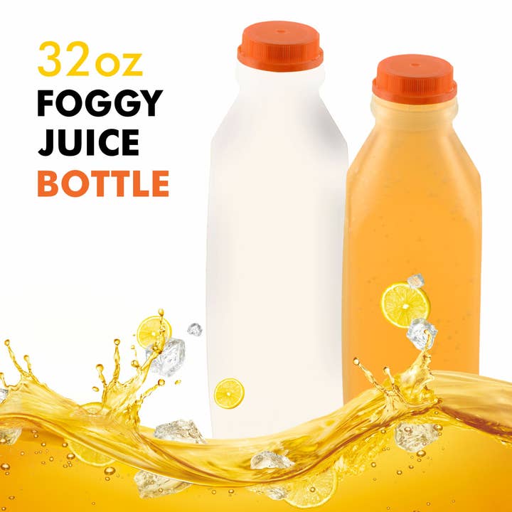 EcoQuality - Wholesale Milk/juice bottle - 32Oz Empty Plastic Juice Bottles with Tamper Evident Caps1