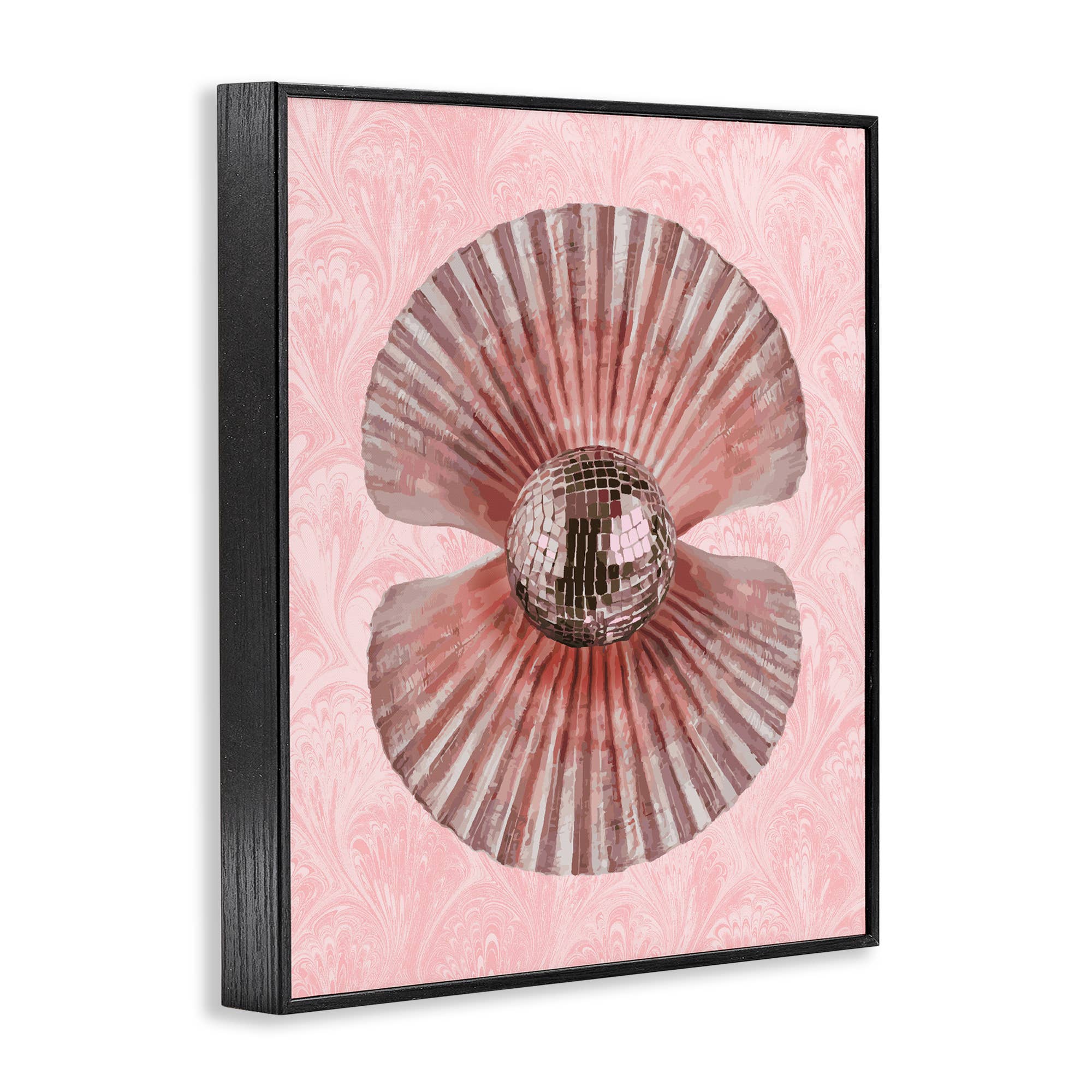 Stupell Industries - Wholesale Wall Sign - Disco Ball Clam Pearl - Framed Wall Art13