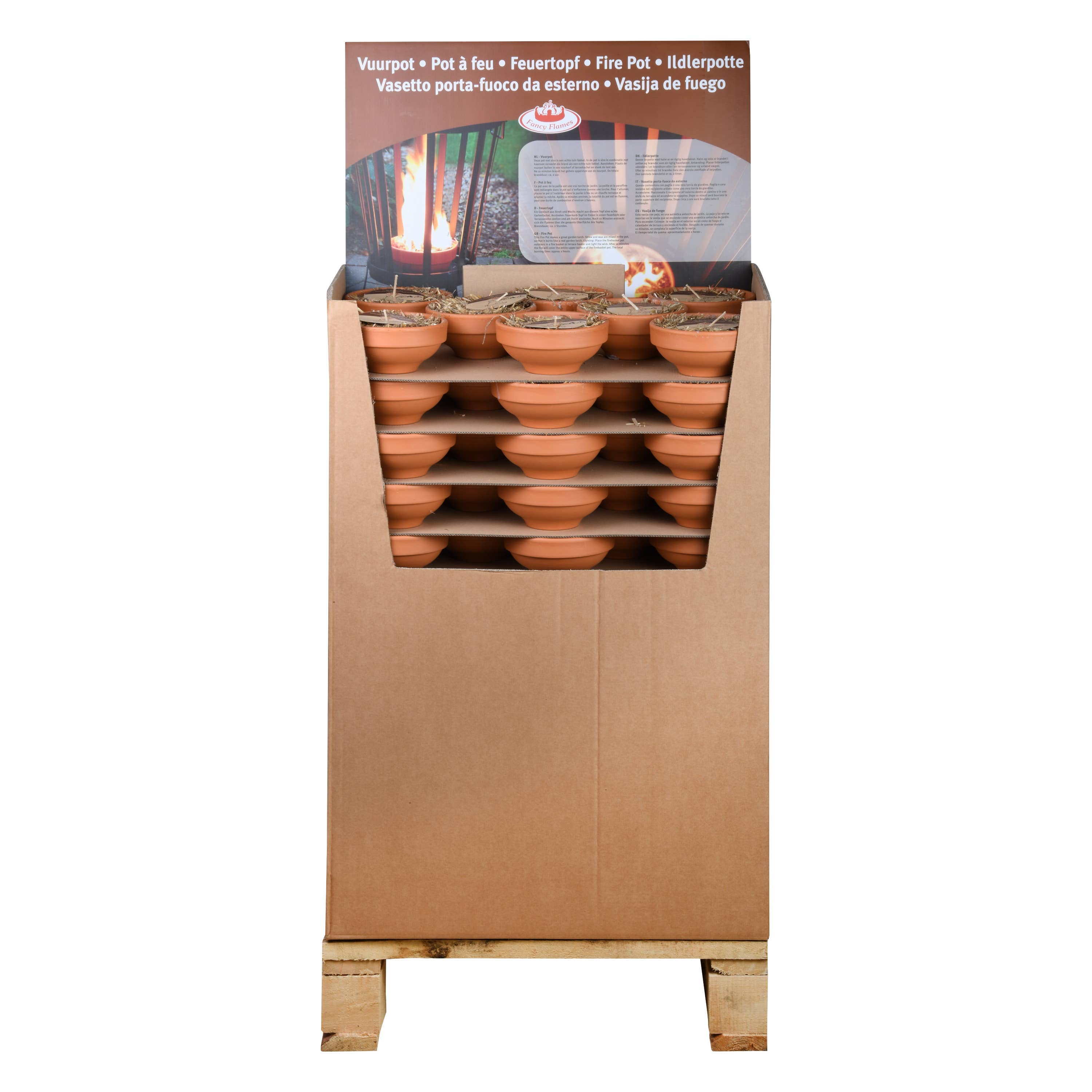 Esschert Design USA - Wholesale Outdoor Ornament/Decor - Fire Bowl in Terracotta Pot2