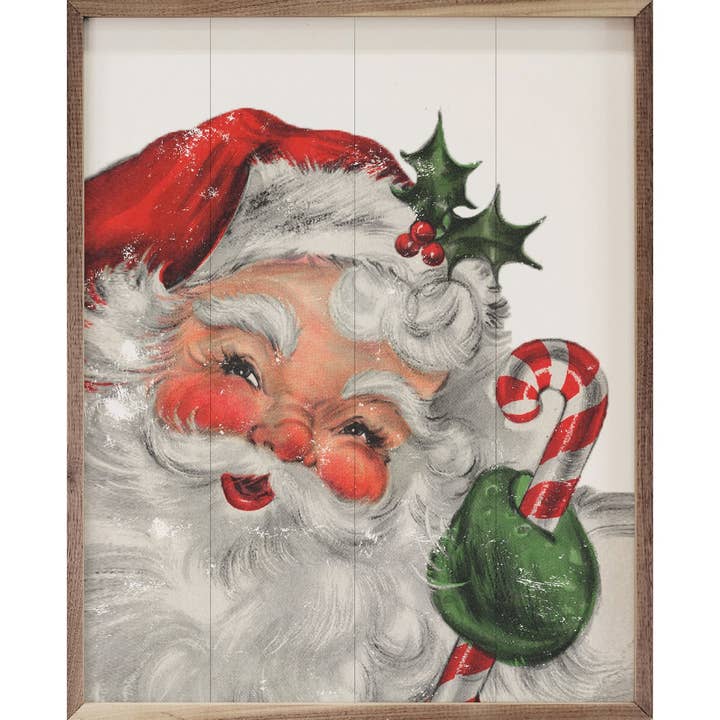 Santa With Candy Cane for wholesale by Kendrick Home