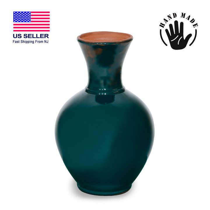 Hakan - Wholesale Vase - Glazed Clay Vase, Water Pitcher, Traditional Mud Jug, 76 oz5