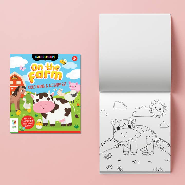 Hinkler Australia - Wholesale Colouring and activity book – kids and baby - On the Farm Colouring & Activity Set2