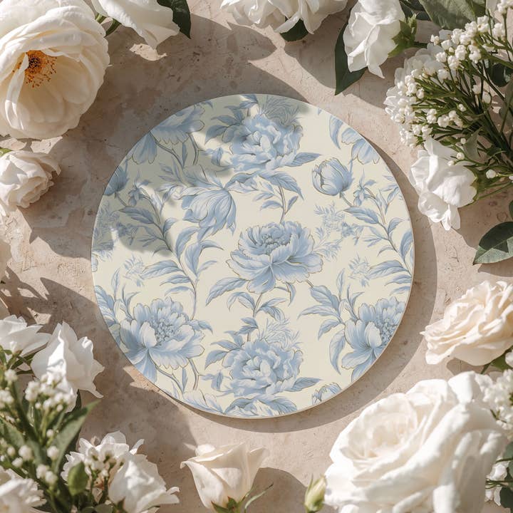 Gia Roma - Wholesale Decorative Tabletop Object - Blue Country Coaster Elegant Grandmillennial Blue Home Decor12