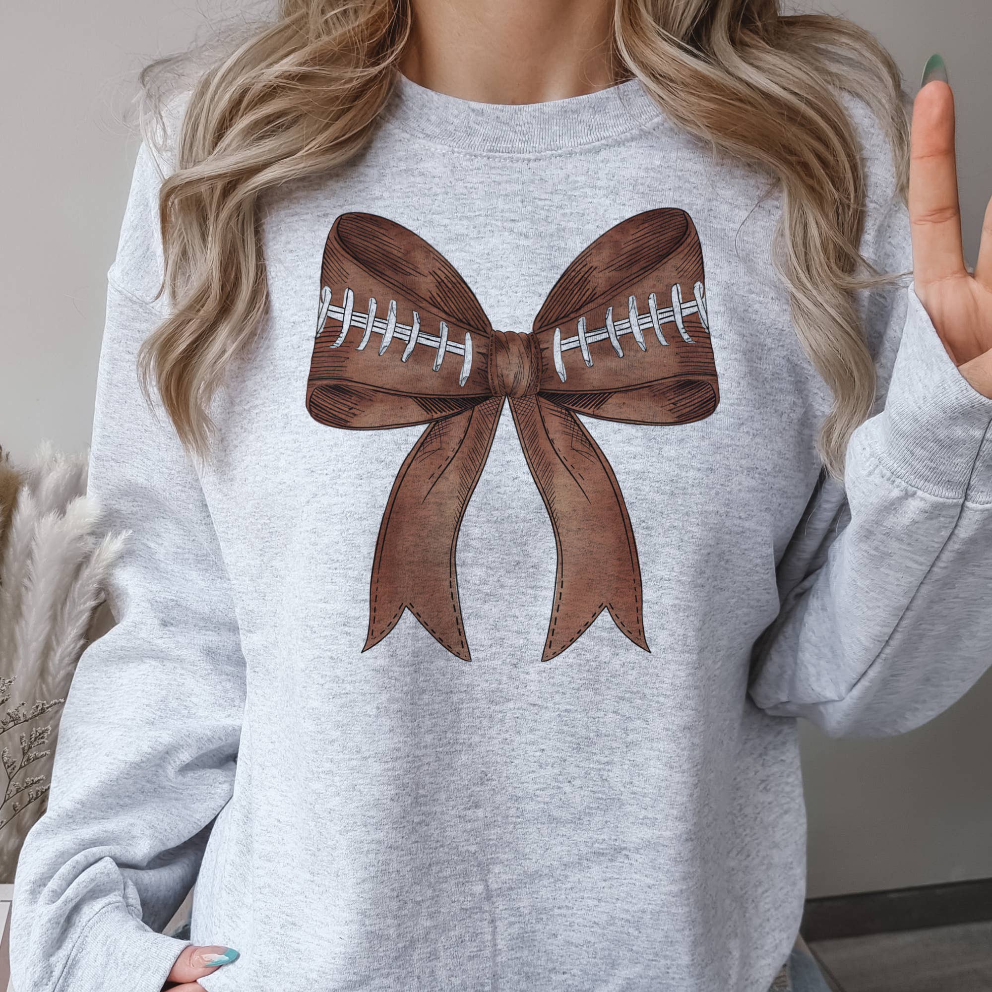 Par.tees by Party On! – Camisola gráfica - Mulher por atacado – Sweatshirt Gráfico de Jogo de Dia de Desporto de Futebol Feminino para Mãe2