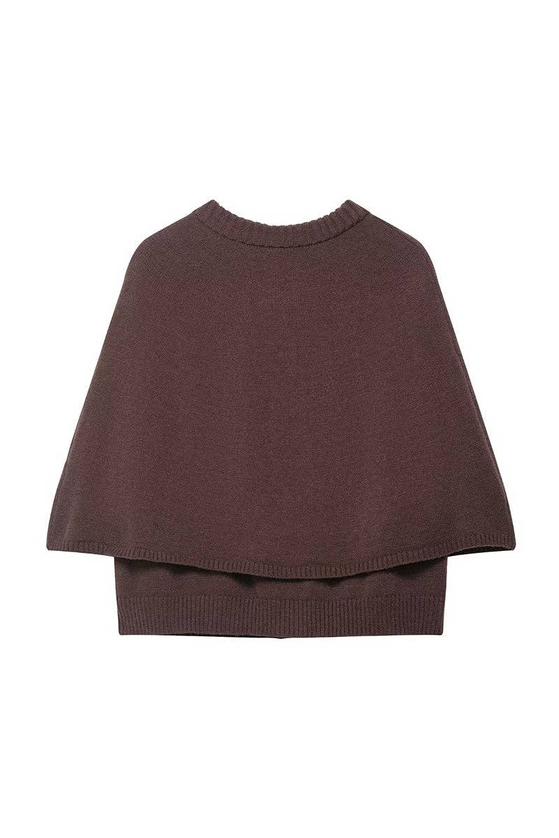 Mccolin - Wholesale Cardigan - Women's - Button-Up Cape Cardigan1