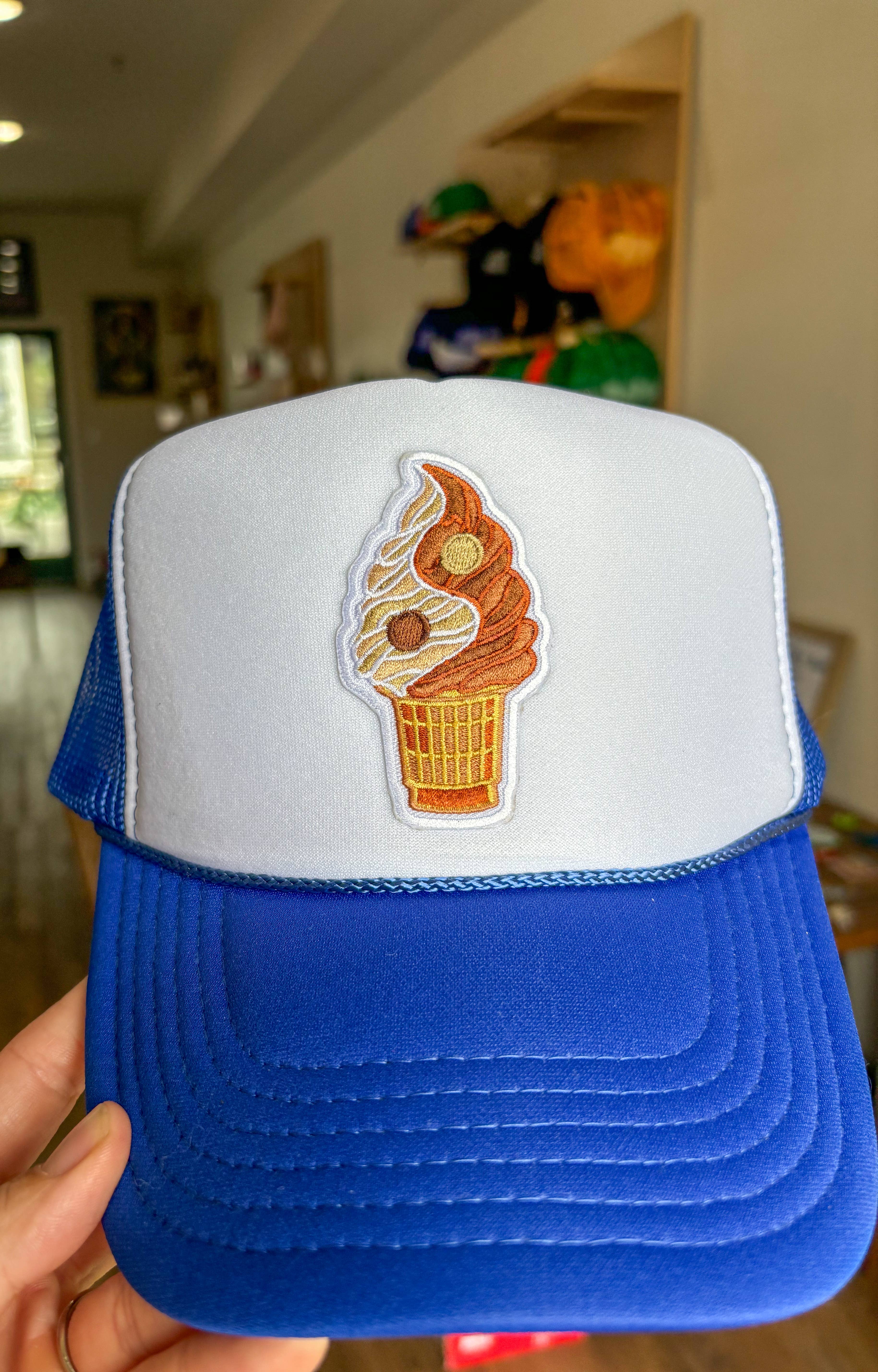 Love Your Mama Studios - Wholesale Patch - Yin Yang Ice Cream Cone Embroidered Iron On Patch2