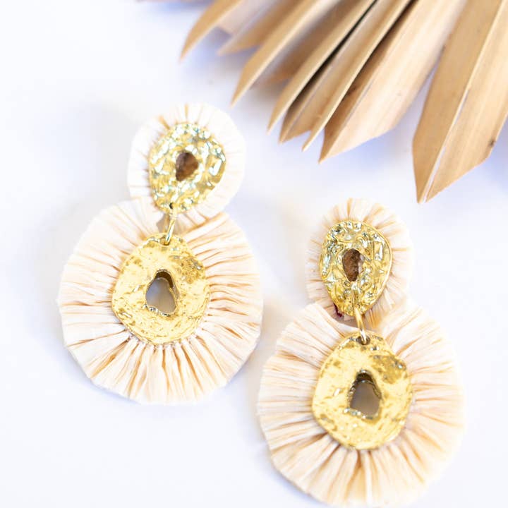 Bali Queen - Wholesale Dangle Earrings - Ra Ra Rattan Earring1