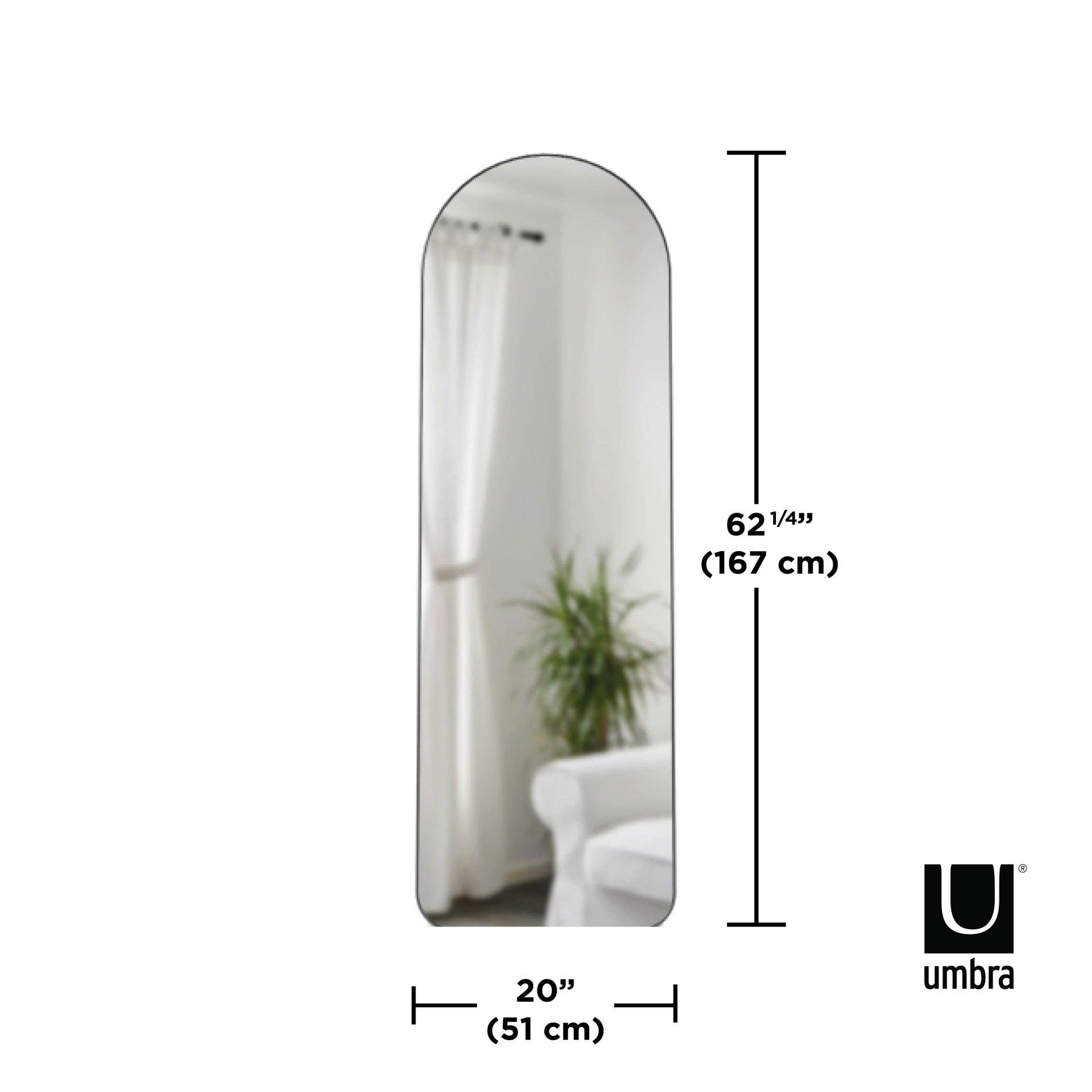 Umbra - Wholesale Wall Mirror - Hubba Arched Leaning & Wall Mirror6