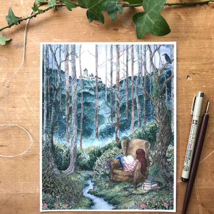 Lizzy Gass - Wholesale Art Print - Reading Transports You, Vol. 1