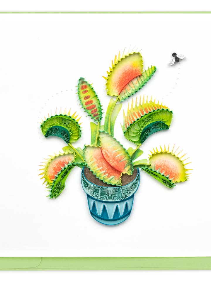 Venus Flytrap for wholesale by Quilling Card