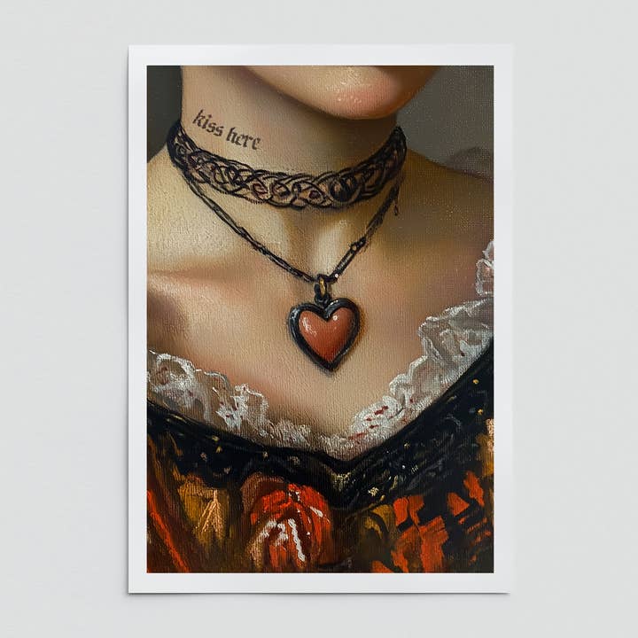 Dikhotomy - Vente Affiche d'art - Impression d'art "Kiss here"