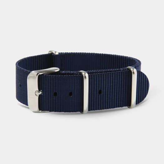 Correa de nylon azul-plata para venta al por mayor de Meerzeit