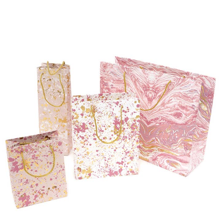 Gift Bag | Pink Sprinkle Handmade Paper Bag | Set of 7 and other Purchase Wholesale small paper gift bags. Free Returns & Net 60 Terms on Faire trending on Faire.