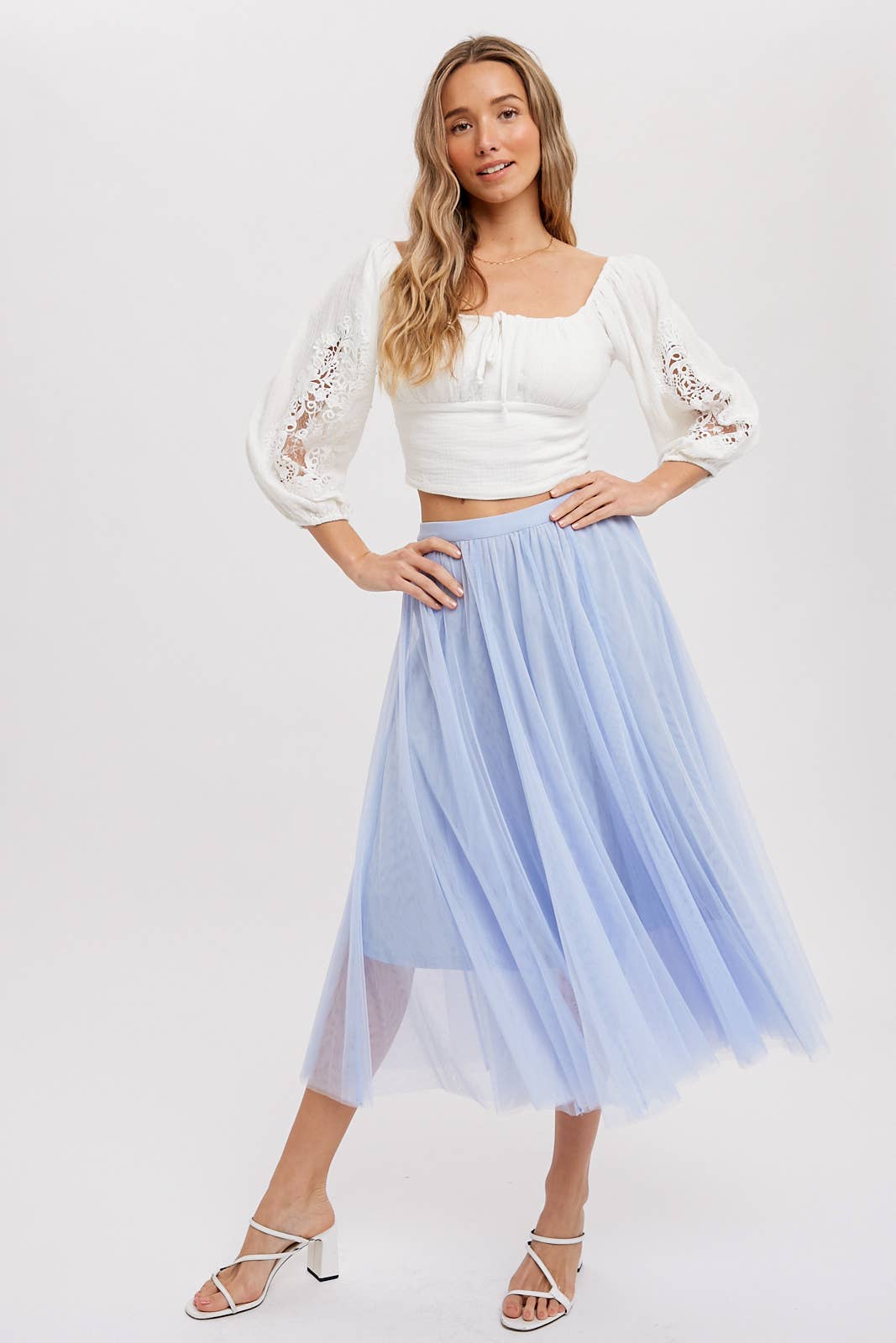 Bluivy - Wholesale Skirt - Women's - TULLE MIDI SKIRT20