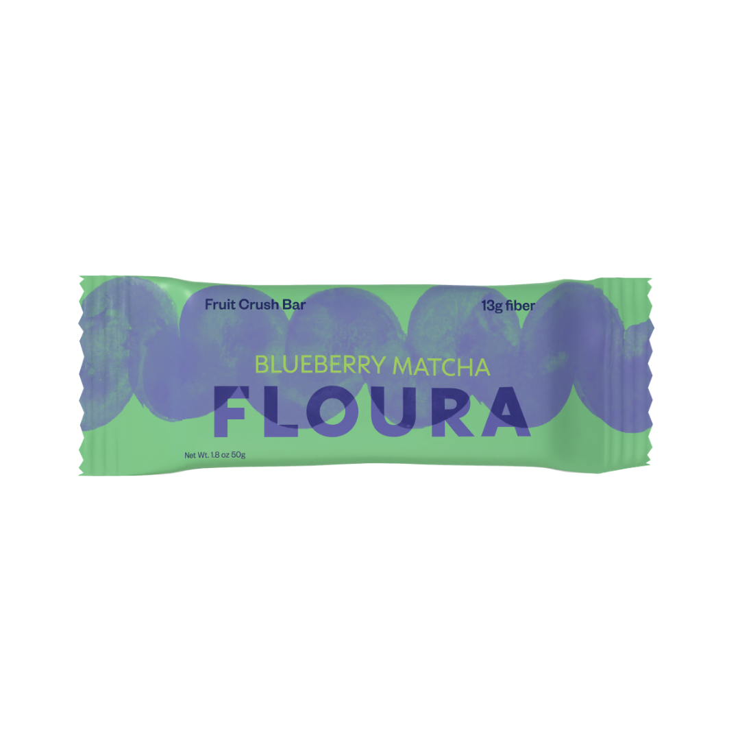 Floura & Co - Wholesale Snack Bar - Blueberry Matcha Fiber Snack Bar [10 Pack]2