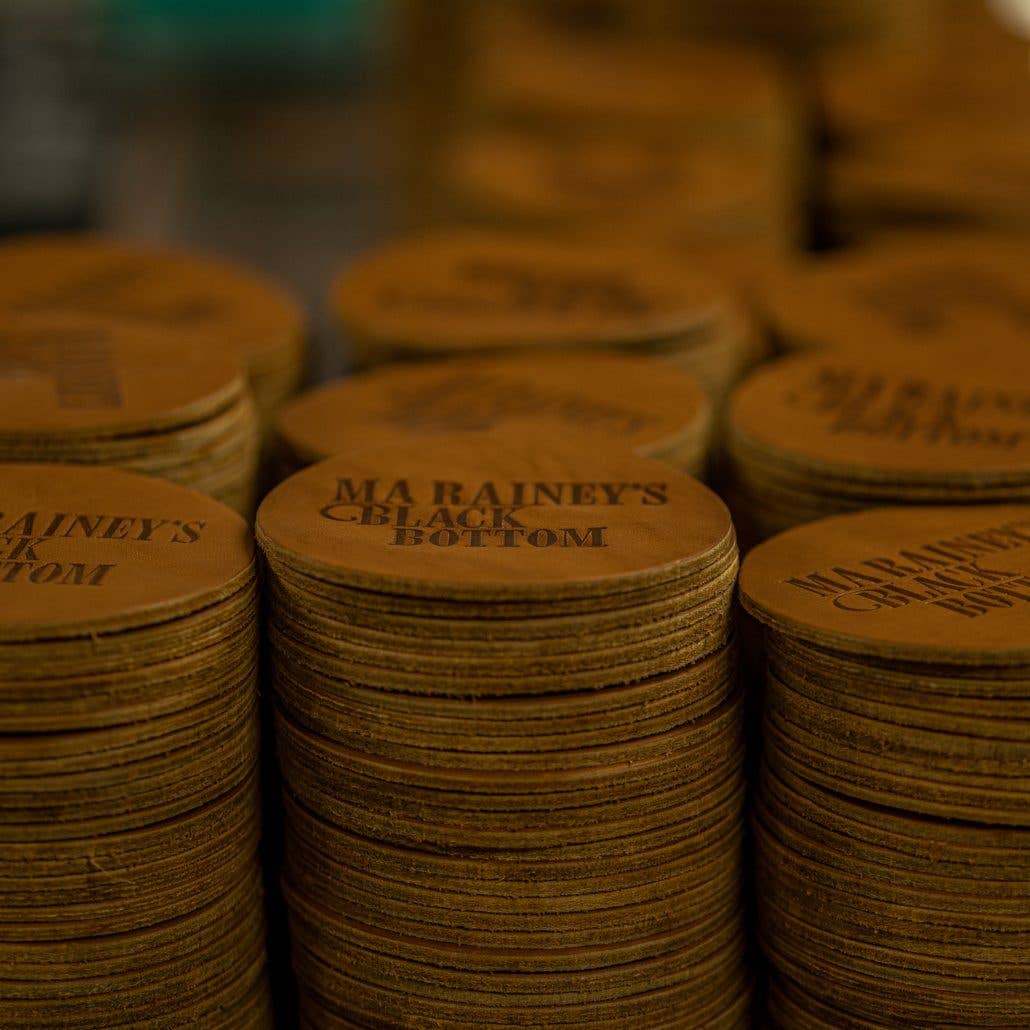 Oowee Products - Wholesale Coasters - Customizable Set of 4 Leather Round Coasters for Drinks9