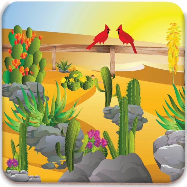 Sous-verres Figue de Barbarie pour la vente par Almcleary