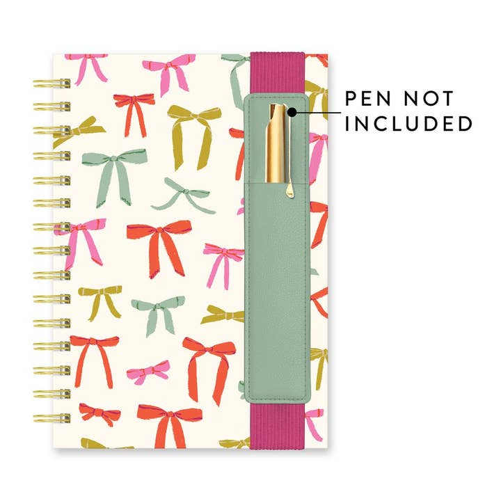 Studio Oh! - Wholesale Notebook - Put a Bow on It Oliver Notebook with Pen Pocket