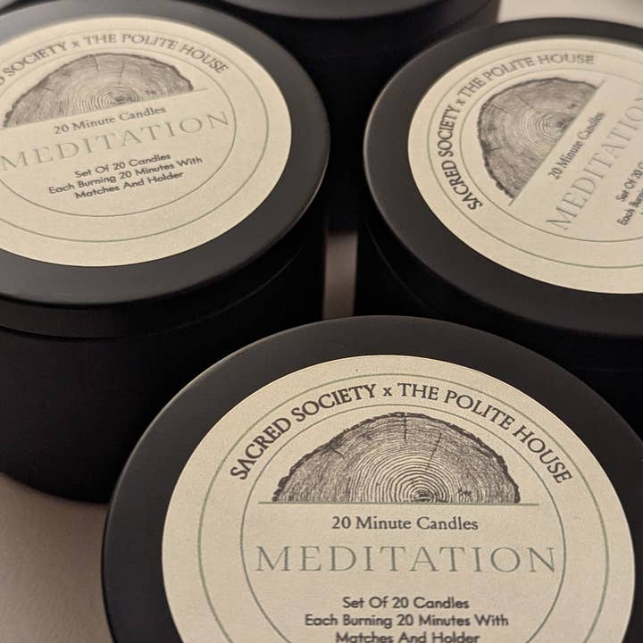 The Polite House - Wholesale Travel Candles - *Custom* 20 Minute Candles in a Tin- Private Label, Custom